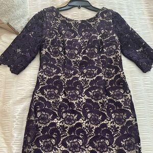 Eliza J Midi Embroidered Dress